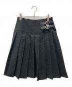 LAGUA GEMラグアジェム）の古着「PLEATS MIDI スカート」｜ブラック