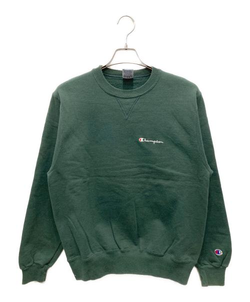 Champion（チャンピオン）Champion (チャンピオン) 00'sクルーネックスウェット グリーン サイズ:Mの古着・服飾アイテム