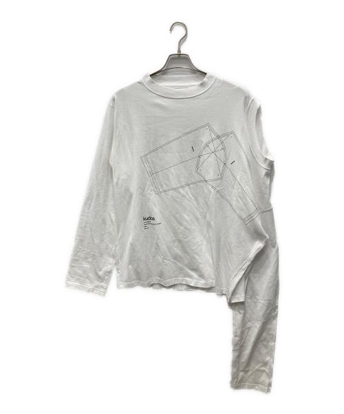 kudos（クードス）kudos (クードス) DOUBLE HEAD LONG-SLEEVE T-SHIRT ホワイト サイズ:3 未使用品の古着・服飾アイテム
