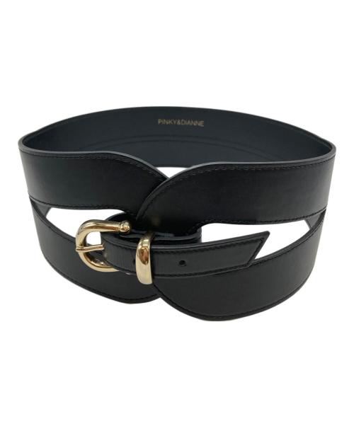 Pinky & Dianne（ピンキーアンドダイアン）Pinky & Dianne (ピンキーアンドダイアン) カッティングカーブベルト ブラックの古着・服飾アイテム