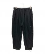 ALOUNDアラウンド）の古着「TWO TUCK SWEATPANTS」｜ブラック