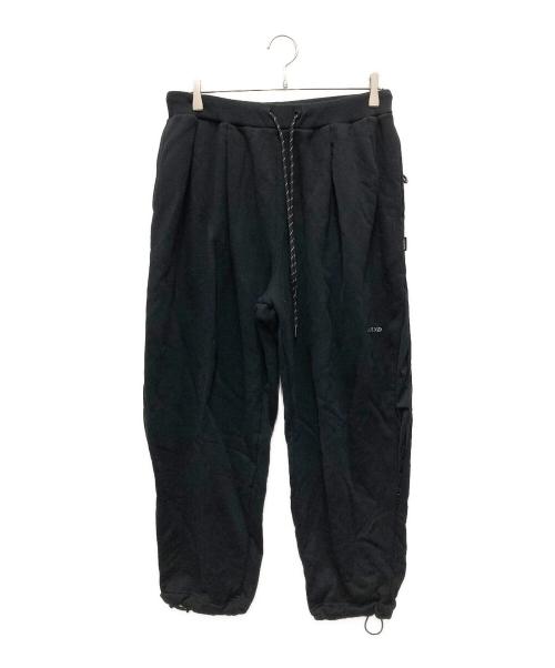 ALOUND（アラウンド）ALOUND (アラウンド) TWO TUCK SWEATPANTS ブラック サイズ:Mの古着・服飾アイテム