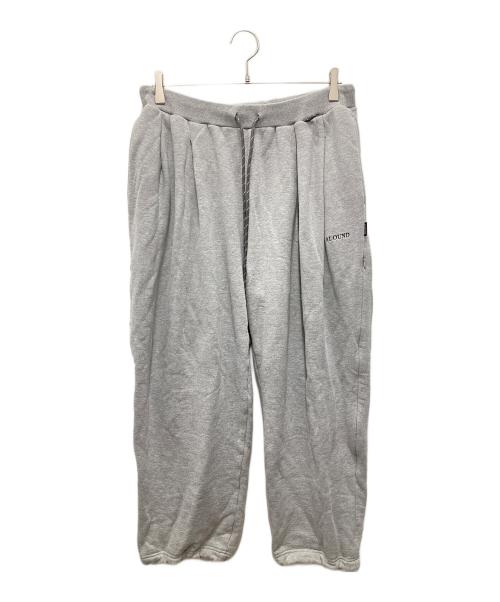 ALOUND（アラウンド）ALOUND (アラウンド) TWO TUCK SWEATPANTS グレー サイズ:Mの古着・服飾アイテム