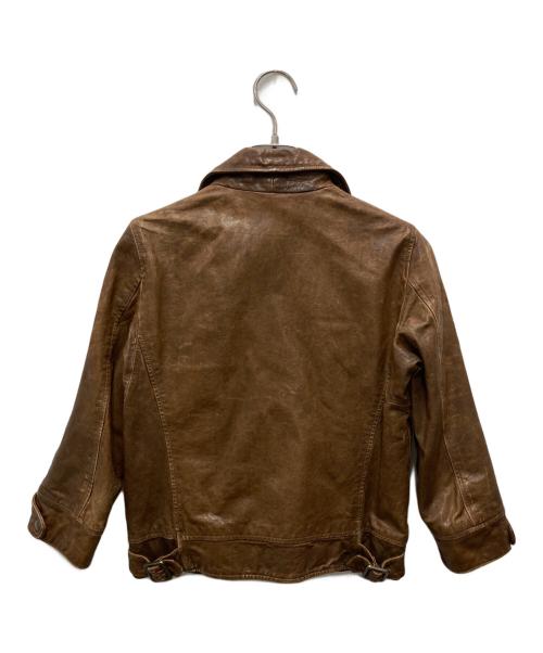 beautiful people（ビューティフルピープル）beautiful people (ビューティフルピープル) レザージャケット ブラウン サイズ:130の古着・服飾アイテム