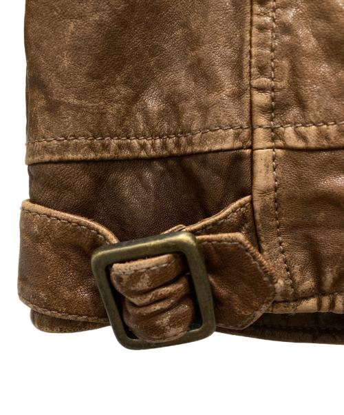 beautiful people（ビューティフルピープル）beautiful people (ビューティフルピープル) レザージャケット ブラウン サイズ:130の古着・服飾アイテム