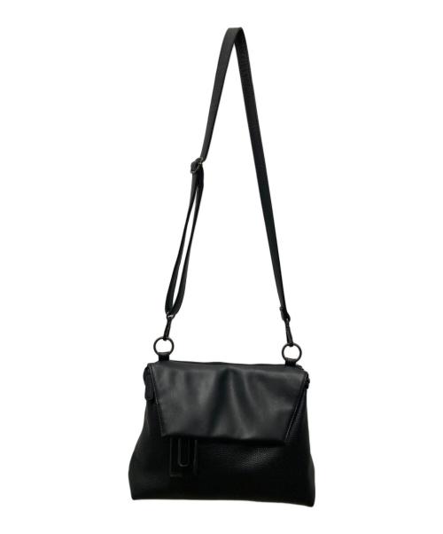 ear PAPILLONNER（イアパピヨネ）ear PAPILLONNER (イアパピヨネ) 樹脂チャームフラップショルダーバッグ ブラックの古着・服飾アイテム