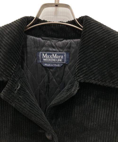 Max Mara WEEK END LINE（マックスマーラ ウイークエンドライン）MAX MARA WEEK END LINE (マックスマーラ ウイークエンドライン) コーデュロイジャケット ブラック サイズ:42の古着・服飾アイテム