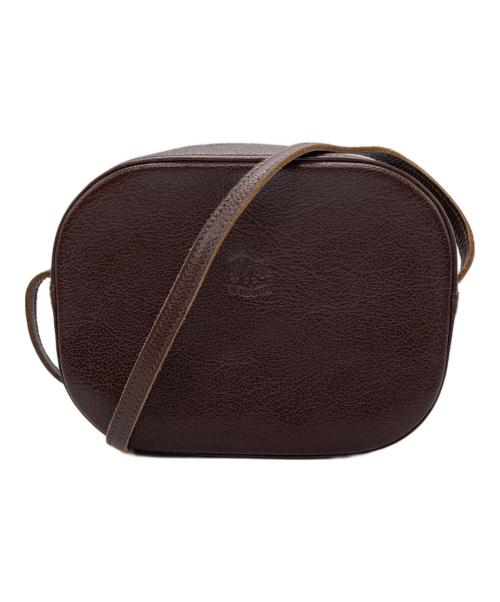 IL BISONTE（イル ビゾンテ）IL BISONTE (イル ビゾンテ) レザーショルダーバッグ ブラウンの古着・服飾アイテム