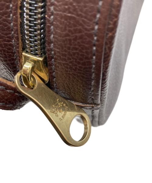 IL BISONTE（イル ビゾンテ）IL BISONTE (イル ビゾンテ) レザーショルダーバッグ ブラウンの古着・服飾アイテム