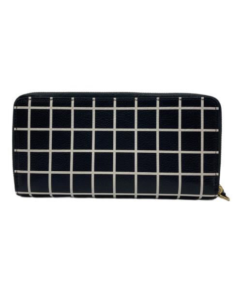 IL BISONTE（イル ビゾンテ）IL BISONTE (イル ビゾンテ) 長財布 ホワイト×ブラックの古着・服飾アイテム