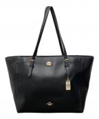 COACHコーチ）の古着「ターンロックトートバッグ」｜ブラック