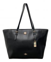 COACH（コーチ）の古着「ターンロックトートバッグ」｜ブラック