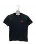 PLAY COMME des GARCONS（プレイコムデギャルソン）の古着「ハートロゴTシャツ」｜ブラック