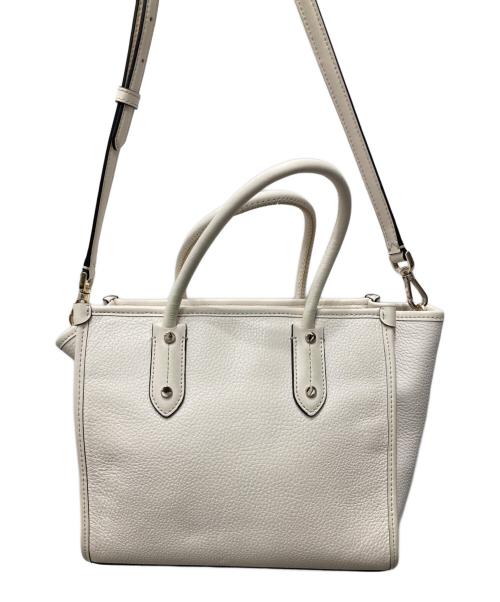 Kate Spade（ケイトスペード）Kate Spade (ケイトスペード) 2WAYショルダーバッグ ホワイトの古着・服飾アイテム