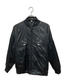 adidas（アディダス）の古着「オールブラックス スカジャン」｜ブラック