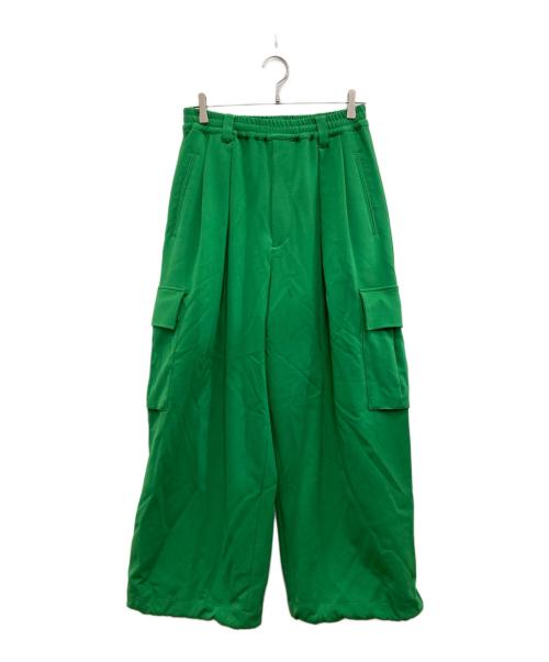 MAISON SPECIAL（メゾンスペシャル）MAISON SPECIAL (メゾンスペシャル) スポンジッシュプライムワイドカーゴパンツ グリーン サイズ:00の古着・服飾アイテム
