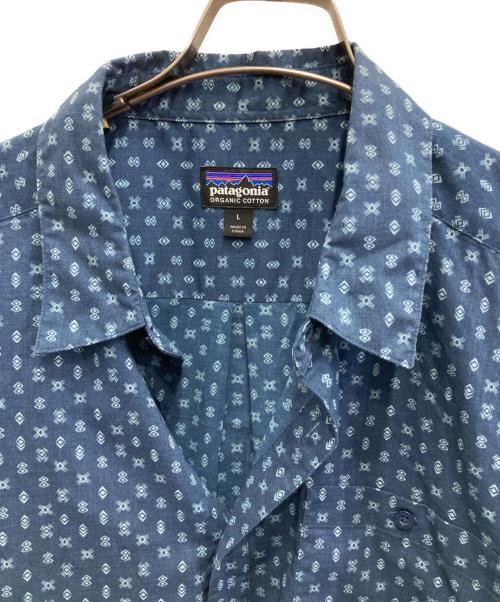 Patagonia（パタゴニア）Patagonia (パタゴニア) 総柄シャツ ネイビー サイズ:Lの古着・服飾アイテム