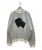 OYオーワイ）の古着「HAIRY DUAL CUBE KNIT」｜グレー