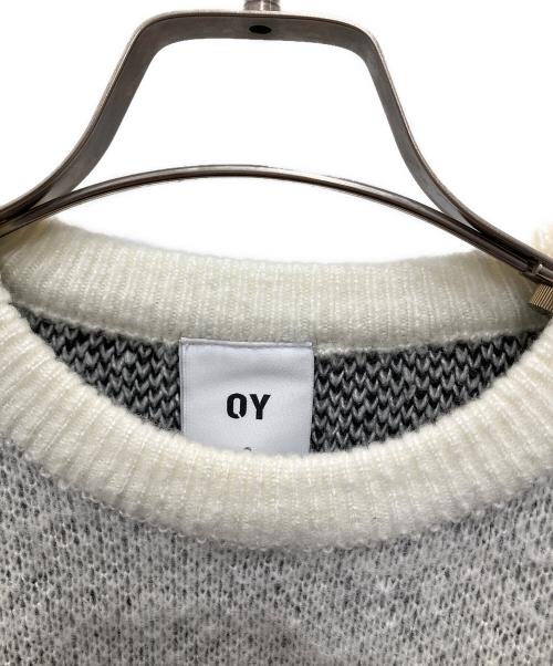 OY（オーワイ）OY (オーワイ) HAIRY DUAL CUBE KNIT グレー サイズ:2 未使用品の古着・服飾アイテム