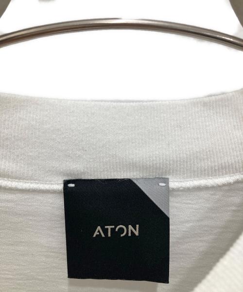 ATON（エイトン）ATON (エイトン) SUVIN 60/2 | OVERSIZED T-SHIRT ホワイト サイズ:6の古着・服飾アイテム