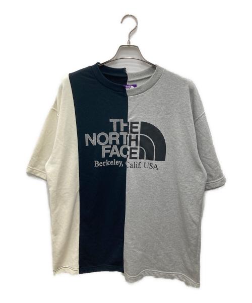 THE NORTHFACE PURPLELABEL（ザ・ノースフェイス パープルレーベル）THE NORTHFACE PURPLELABEL (ザ・ノースフェイス パープルレーベル) ドッキング半袖スウェット マルチカラー サイズ:Lの古着・服飾アイテム