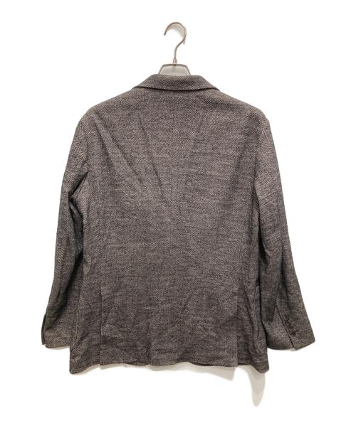 MACKINTOSH LONDON（マッキントッシュ ロンドン）MACKINTOSH LONDON (マッキントッシュ ロンドン) FLEX JERSEY グレンチェックテーラードジャケット ブラウン サイズ:LL40の古着・服飾アイテム