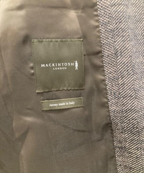 MACKINTOSH LONDON（マッキントッシュ ロンドン）MACKINTOSH LONDON (マッキントッシュ ロンドン) FLEX JERSEY グレンチェックテーラードジャケット ブラウン サイズ:LL40の古着・服飾アイテム