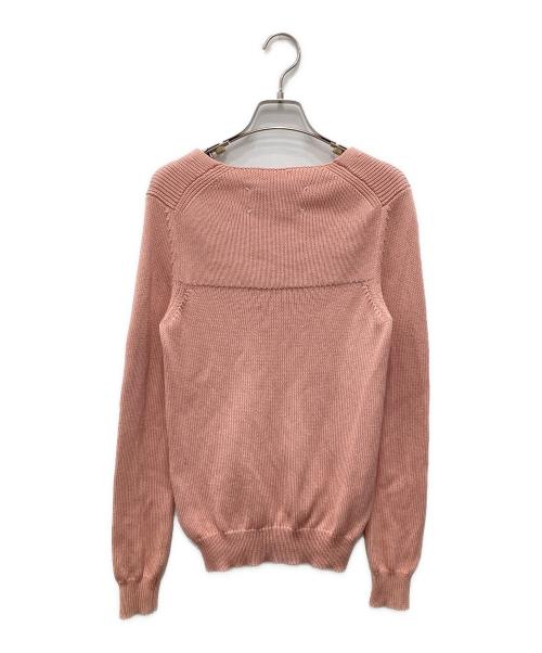 Maison Margiela（メゾンマルジェラ）Maison Margiela (メゾンマルジェラ) Vネックニット ピンク サイズ:XSの古着・服飾アイテム