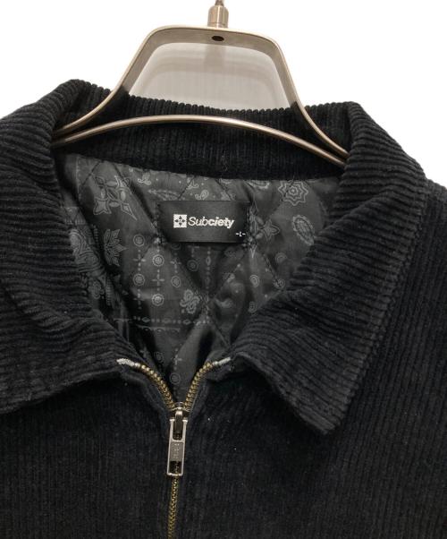 SUBCIETY（サブサエティ）SUBCIETY (サブサエティ) コーデュロイジャケット ブラック サイズ:Lの古着・服飾アイテム