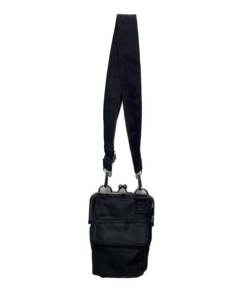 GROUND Y（グラウンドワイ）GROUND Y (グラウンドワイ) がま口ショルダーバッグ ブラックの古着・服飾アイテム