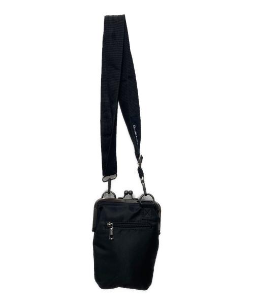 GROUND Y（グラウンドワイ）GROUND Y (グラウンドワイ) がま口ショルダーバッグ ブラックの古着・服飾アイテム