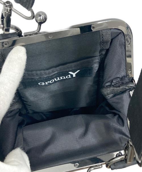GROUND Y（グラウンドワイ）GROUND Y (グラウンドワイ) がま口ショルダーバッグ ブラックの古着・服飾アイテム