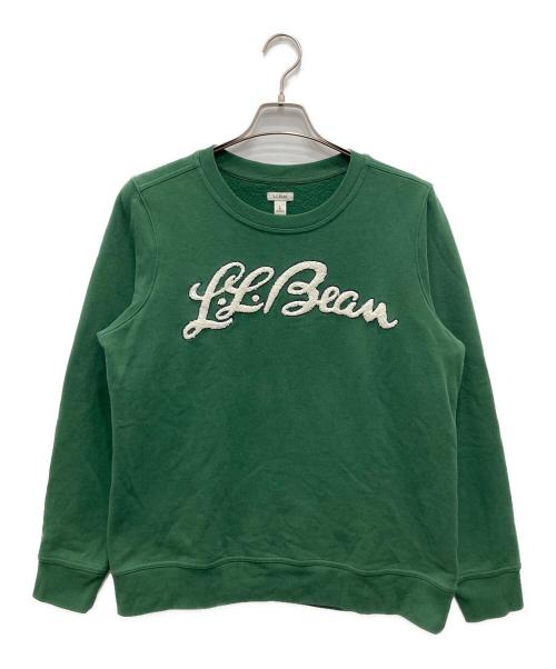 L.L.Bean（エルエルビーン）L.L.Bean (エルエルビーン) クルーネックスウェット グリーン サイズ:Lの古着・服飾アイテム