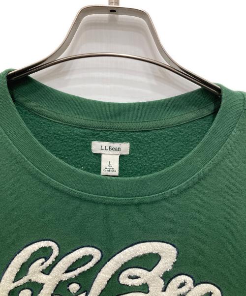 L.L.Bean（エルエルビーン）L.L.Bean (エルエルビーン) クルーネックスウェット グリーン サイズ:Lの古着・服飾アイテム