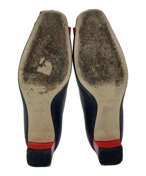 GIORGIO ARMANI（ジョルジョアルマーニ）GIORGIO ARMANI (ジョルジョアルマーニ) パンプス レッド×ブラック サイズ:35の古着・服飾アイテム