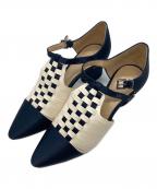 GIORGIO ARMANIジョルジョアルマーニ）の古着「セパレートパンプス」｜ネイビー×ホワイト