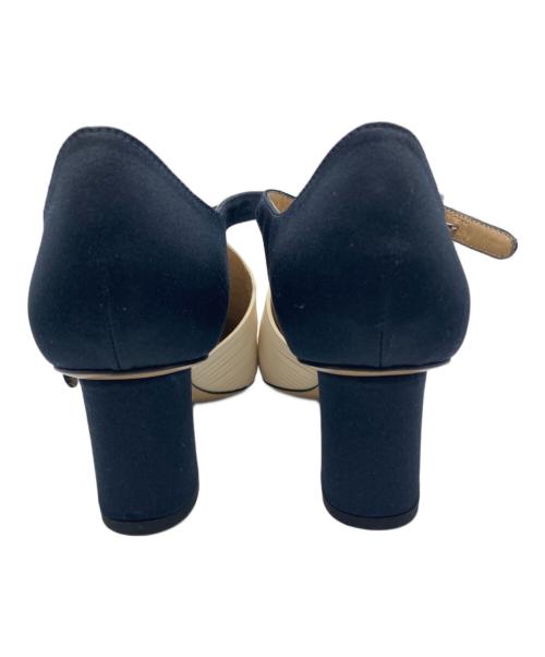 GIORGIO ARMANI（ジョルジョアルマーニ）GIORGIO ARMANI (ジョルジョアルマーニ) セパレートパンプス ネイビー×ホワイト サイズ:35　2/1の古着・服飾アイテム