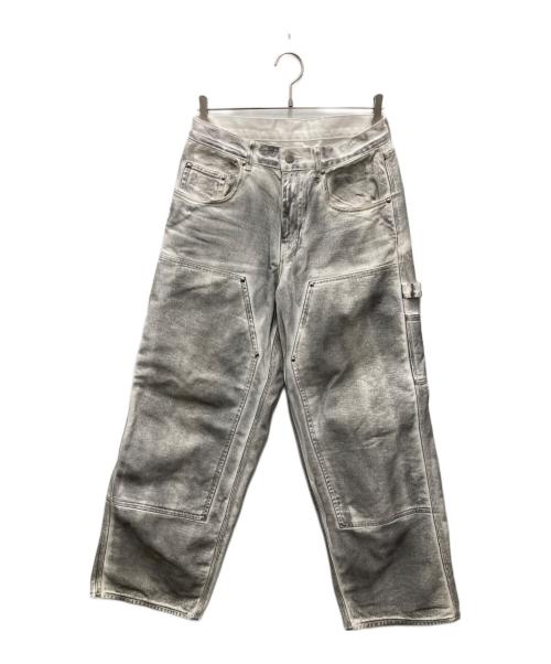 BEAMS（ビームス）BEAMS (ビームス) FUTURE ARCHIVE FADE DOUBLE KNEE DENIM PANTS/フューチャー アーカイブ フェード ダブルニー デニム パンツ グレー サイズ:Mの古着・服飾アイテム