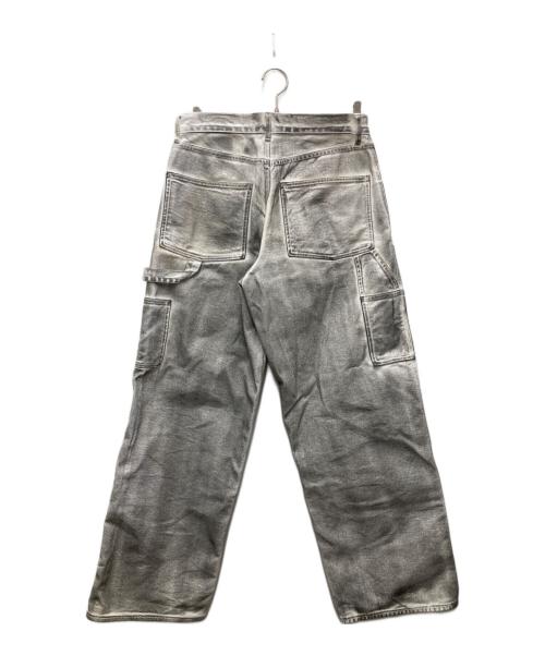 BEAMS（ビームス）BEAMS (ビームス) FUTURE ARCHIVE FADE DOUBLE KNEE DENIM PANTS/フューチャー アーカイブ フェード ダブルニー デニム パンツ グレー サイズ:Mの古着・服飾アイテム