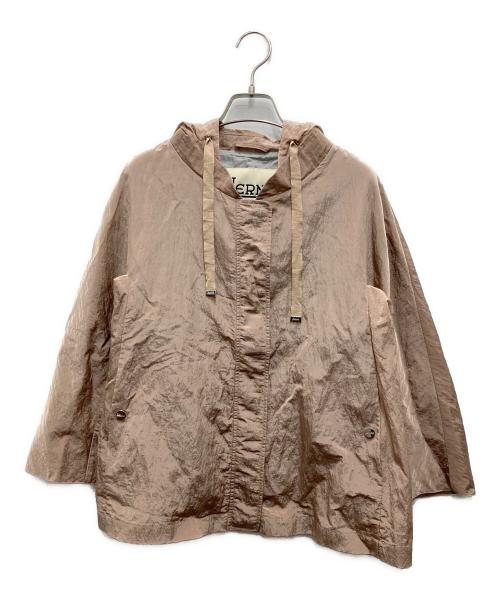 HERNO（ヘルノ）HERNO (ヘルノ) ナイロンフーデッドジャケット ピンクベージュ サイズ:44の古着・服飾アイテム