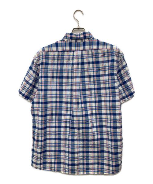 BROOKS BROTHERS（ブルックスブラザーズ）BROOKS BROTHERS (ブルックスブラザーズ) S/SチェックBDシャツ ブルー サイズ:Lの古着・服飾アイテム