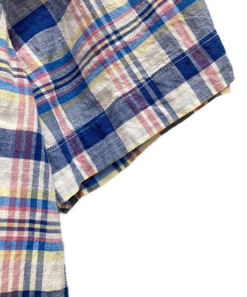 BROOKS BROTHERS（ブルックスブラザーズ）BROOKS BROTHERS (ブルックスブラザーズ) S/SチェックBDシャツ ブルー サイズ:Lの古着・服飾アイテム