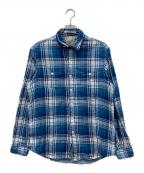 POLO RALPH LAURENポロ・ラルフローレン）の古着「LONG SLEEVE SPORT SHIRT」｜ブルー