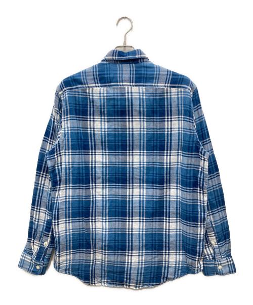 POLO RALPH LAUREN（ポロ・ラルフローレン）POLO RALPH LAUREN (ポロ・ラルフローレン) LONG SLEEVE SPORT SHIRT ブルー サイズ:Lの古着・服飾アイテム