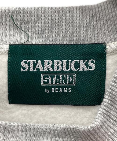 Champion（チャンピオン）Champion (チャンピオン) BEAMS (ビームス) STARBUCKS COFFEE (スターバックスコーヒー) リバースウィーブスウェット グレー サイズ:X-LARGEの古着・服飾アイテム
