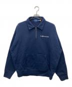 POLO RALPH LAURENポロ・ラルフローレン）の古着「リラックスフィット ロゴカラードスウェットシャツ」｜ネイビー