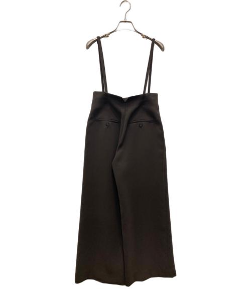 ANAYI（アナイ）ANAYI (アナイ) ソフトパウダリーサスペンダーパンツ ブラウン サイズ:36の古着・服飾アイテム