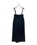 ANAYIアナイ）の古着「ソフトパウダリーサスペンダーパンツ」｜ブラック