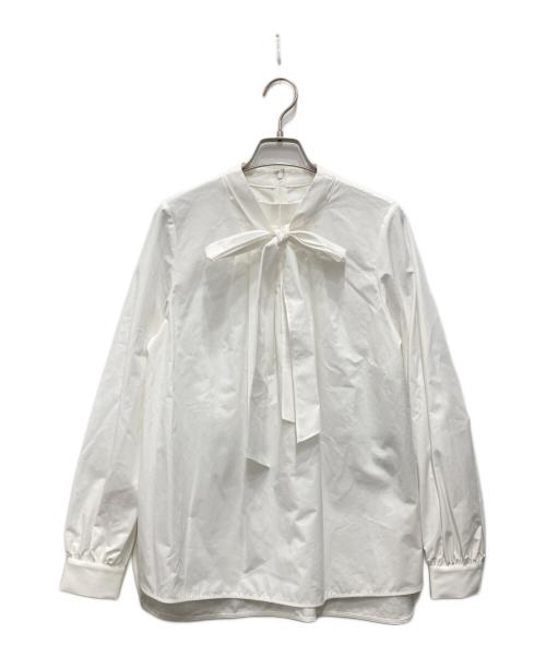 ANAYI（アナイ）ANAYI (アナイ) コットン2WAYボウタイブラウス ホワイト サイズ:Ｍ 未使用品の古着・服飾アイテム