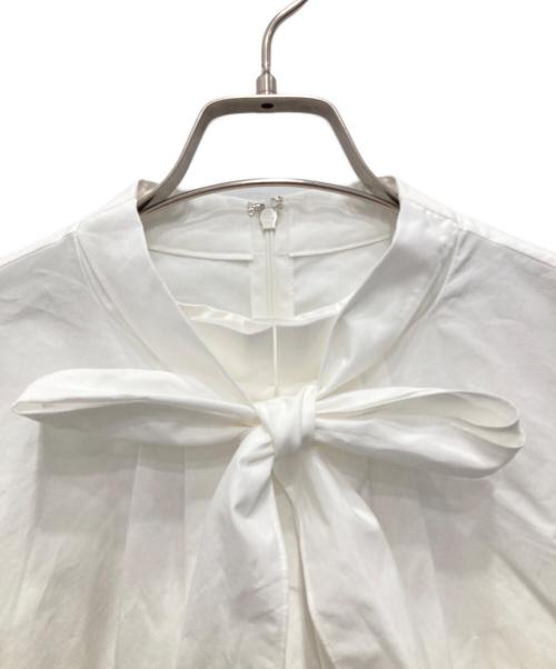 ANAYI（アナイ）ANAYI (アナイ) コットン2WAYボウタイブラウス ホワイト サイズ:Ｍ 未使用品の古着・服飾アイテム